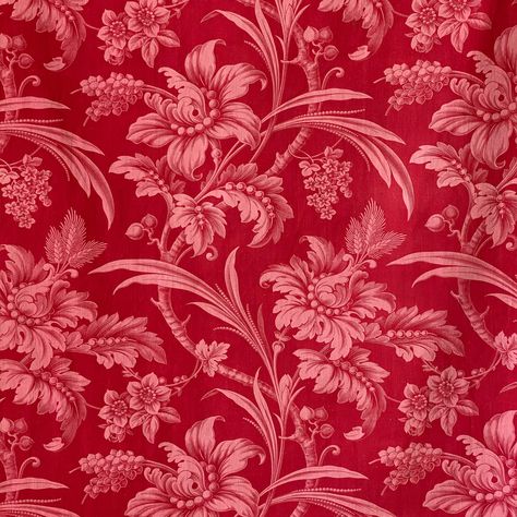 Welcome to The Textile Trunk! Please follow us on Instagram @textiletrunk  This gorgeous antique textile is a French fabric dating from circa 1870!  It's a lovely medium weight cotton with a soft texture! It has a charming floral pattern in shades of pink and raspberry on a deep red background. A lovely aged fabric, wonderful for a variety of projects - it would be wonderful used on pillows or could be deconstructed and used for light upholstery, lampshades, a set of small curtains, etc!   MEASU French Fabric Pattern, Red Fabric Texture Pattern, Aesthetic Fabric Prints, Pink Fabric Texture Pattern, Textile Patterns Design Fashion Texture, Pinkish Red Aesthetic, Pillow Fabric Texture, Pink Fabric Pattern, Red Flowers Background