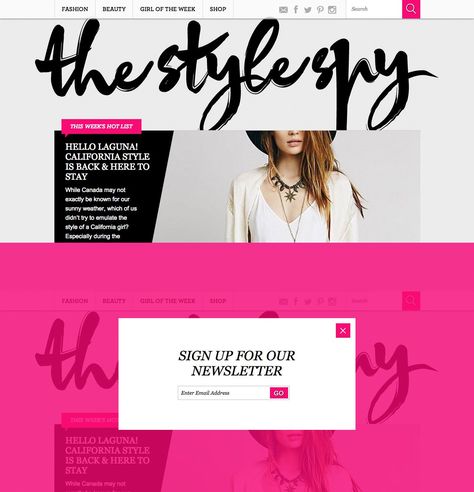 For the love of God not here for the popup just the pink. The pink and the des... Neon Pink Background, Pink Website, Graphic Design Website, Beautiful Websites, Design Layouts, Web Inspiration, Website Layout, Website Designs, Web Layout