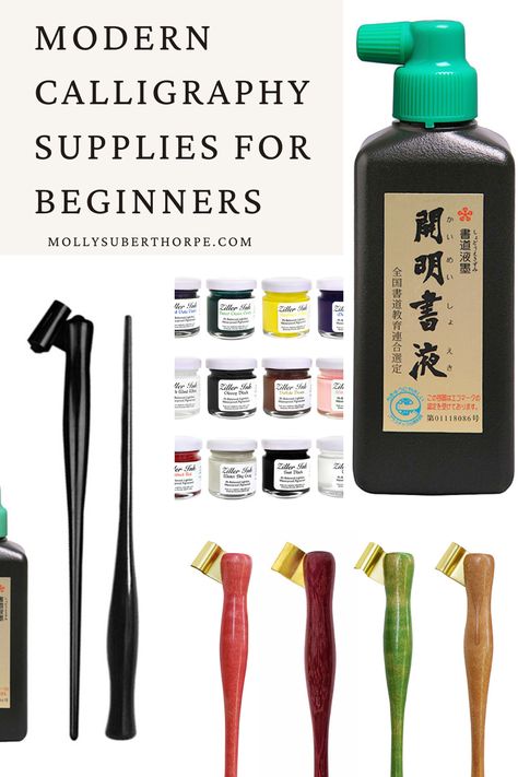 What are the best, basic, affordable tools that a very beginner can buy for learning modern calligraphy? #calligraphysupplies #calligraphysuppliesforbeginners #calligraphy #moderncalligraphy #procreate #ipadlettering #learncalligraphy #handlettering #applepencil #ipadcalligraphy #lettering #digitallettering #typography #fonts #calligraphybusiness #handwritingfont #procreatebrush #learnmoderncalligraphy Chisel Tip Calligraphy, Types Of Calligraphy Pens, Calligraphy Supplies For Beginners, Arabic Calligraphy Tools, Brush Calligraphy Basic Strokes, Ipad Calligraphy, Learn Modern Calligraphy, Hand Lettering For Beginners, Calligraphy Tools