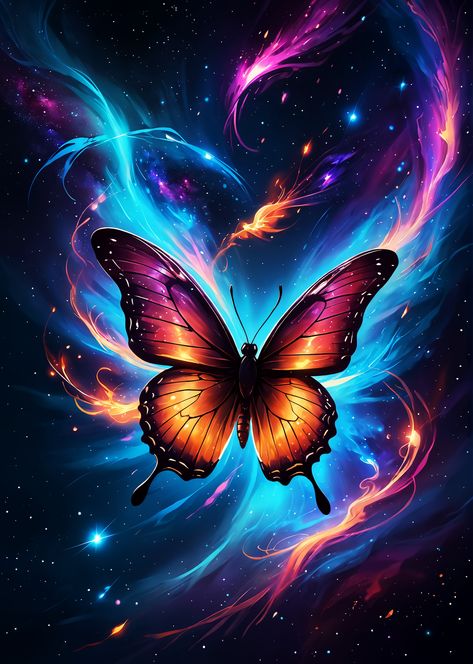 butterfly, space aesthetic, spacecore aesthetic, space poster, space travel, outer space, colorful, galaxy, universe, night, space wall art, nebula, Spacecore Aesthetic, Aestethic Art, Dreamy Images, Butterfly Wallpapers, Colorful Galaxy, Poster Space, Space Aesthetic, Galaxy Universe, Aesthetic Space