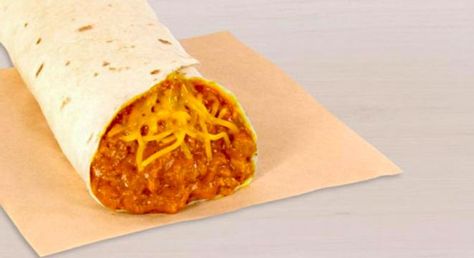 Cult Fast Foods: McRib Chili Cheese Burrito Beefy Crunch Burrito#food TheTedShow.com Chili Cheese Burrito Taco Bell, Chili Cheese Burrito, Cheese Burrito, Bean Burritos, Heart Shaped Pizza, Frozen Yogurt Shop, Cheese Stuffed Peppers, Fast Food Menu, Fast Foods