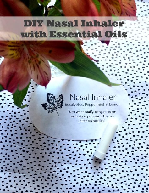 diy nasal inhaler essential oils Essential Oils Sinus, Nasal Inhaler, Essential Oil Inhaler, Home Remedies For Allergies, Fall Allergies, Lemon Uses, Sinus Relief, Homemade Essential Oil, Essential Oils Herbs