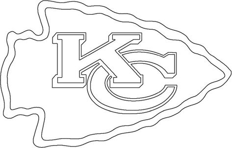 Kansas City Chiefs logo Kansas City Chiefs Craft, Chiefs Crafts, Kc Cheifs, Philadelphia Eagles Colors, Chicago Bears Colors, Green Bay Packers Colors, Football Coloring, Chiefs Wallpaper, Seahawks Colors