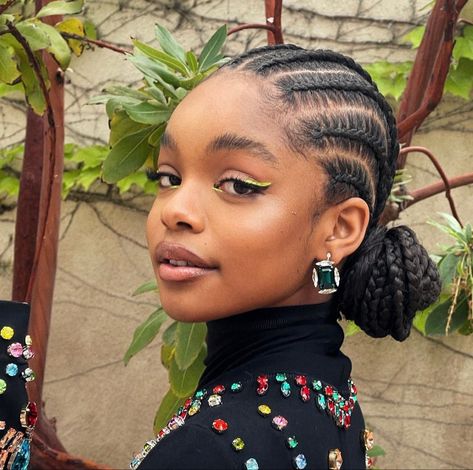 Short Corn Row Braids Black Women, Marsai Martin Cornrows, Marsai Martin Hairstyles Braids, African Queen Hairstyles, Marsai Martin Braids, Blackish Hairstyles, Marsai Martin Hairstyles, Marsai Martin, Cornrows Natural Hair