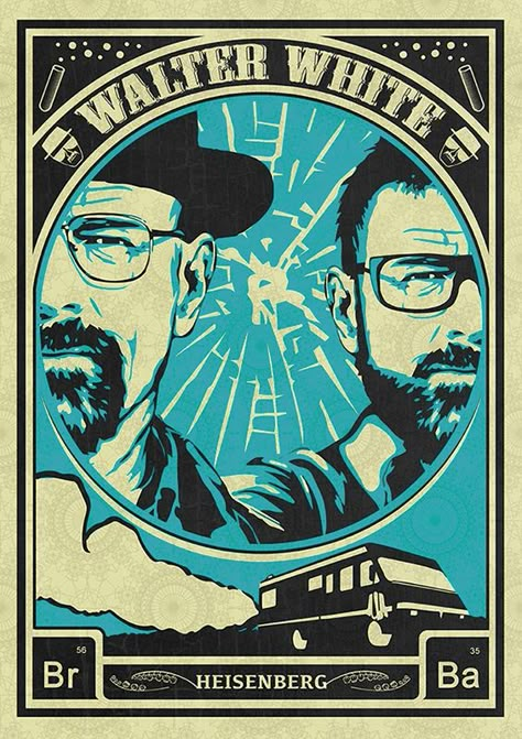 Breaking Bad Posters, Bad Fan Art, Breaking Bad Poster, Breaking Bad Art, Arte Zombie, Vince Gilligan, Vintage Music Posters, Series Poster, Vintage Poster Design