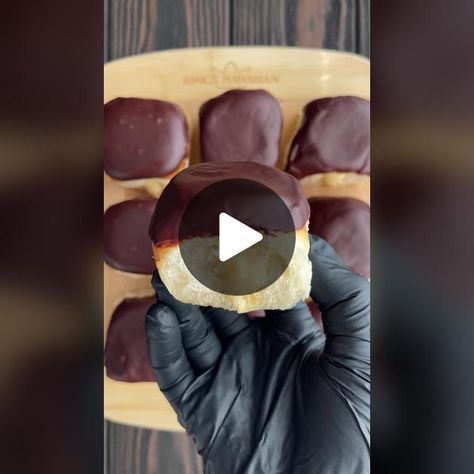 Boston Cream Sliders for slider Sunday! This is one of my most viral r... | TikTok Slider Sunday, Viral Recipes, Piping Tip, Custard Cream, Hawaiian Sweet Rolls, Slider Buns, Boston Cream, Piping Bag, Sweet Rolls