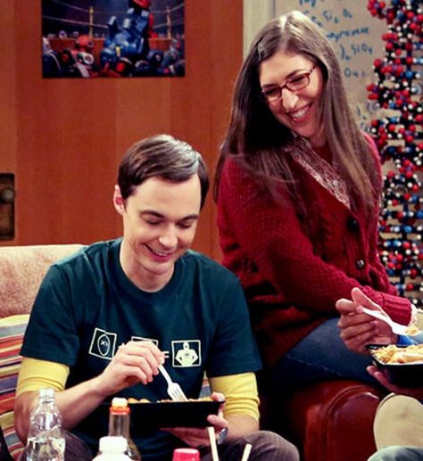 Amy And Sheldon, Sheldon Amy, The Big Band Theory, Amy Farrah Fowler, The Bigbang Theory, Funny Characters, Mayim Bialik, Jim Parsons, Sheldon Cooper