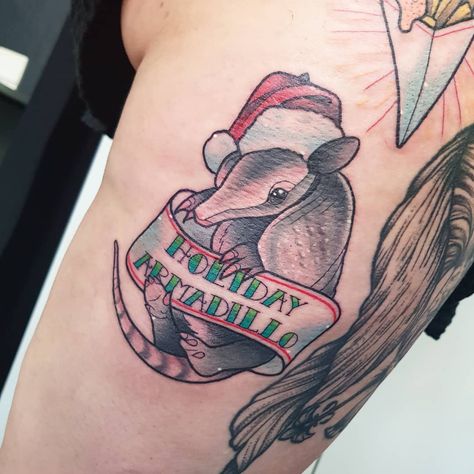 Armadillo Tattoo, Turkey Tattoos, Ice Tattoo, Tombstone Tattoo, Friends Tattoos, Coffee Cup Tattoo, Holiday Armadillo, Chicken Tattoo, Friends Tattoo