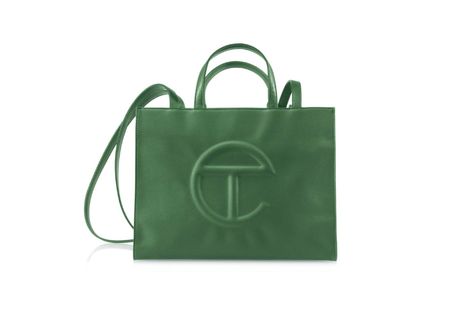 Medium Telfar, Telfar Shopping Bag, Telfar Bags, Branded Shopping Bags, Telfar Bag, Cotton Drawstring Bags, Leaf Green, Medium Tote, Shopper Tote