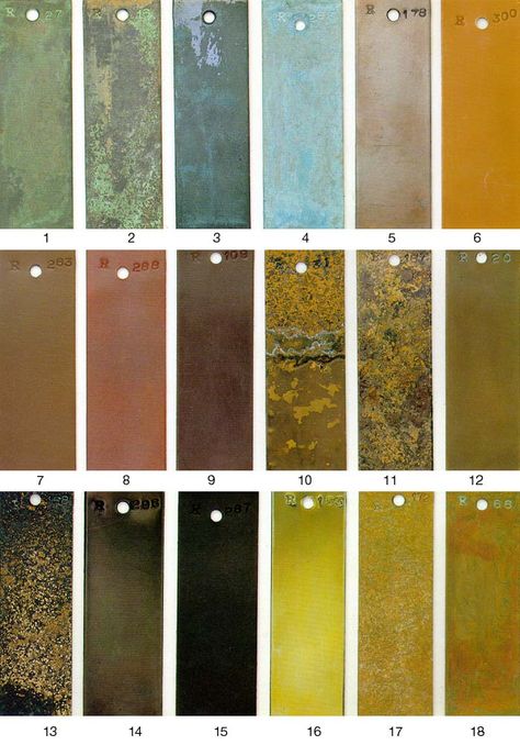 PATINAS - 7 Steel Patina, Metal Facade, Patina Metal, Metal Sheets, Metal Cladding, Patina Color, Copper Patina, Metal Tree, Metal Texture