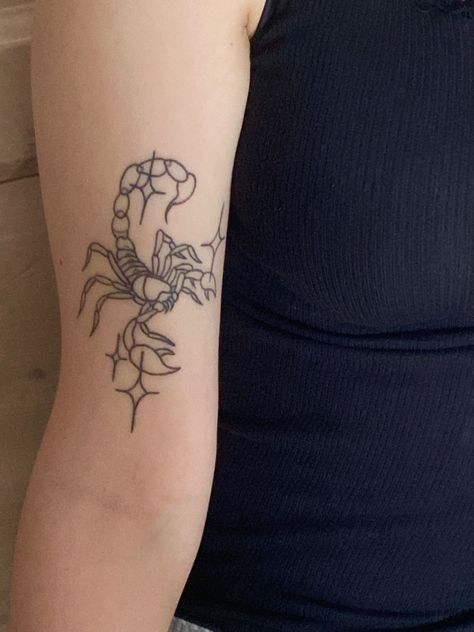 Scorpion Animal, Scorpio Tattoo, Scorpion Tattoo, Fine Line Tattoo, Line Tattoo, Jewelry Tattoo, Dainty Tattoos, Fine Line Tattoos, Line Tattoos