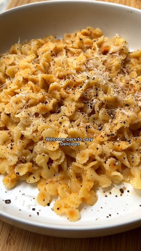 Farfalline Pasta Recipes, Use Up Carrots, Carrot Pasta, Veggie Dinners, Miso Sauce, Send Noods, Boiling Pasta, Veggie Dinner, Budget Recipes