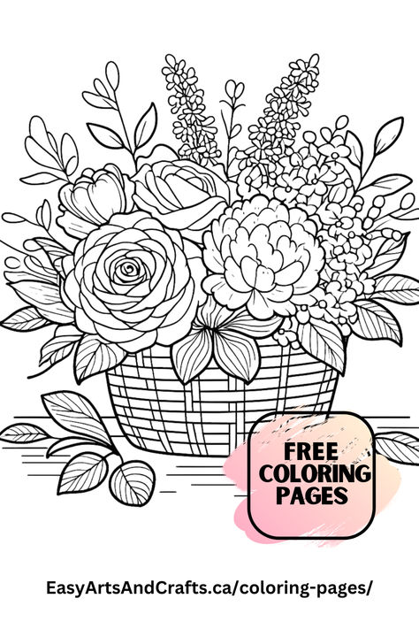 Free Flowers Coloring Pages Free Printable Fall Coloring Pages, Free Coloring Pages Printables, Flower Coloring Pages For Kids, Free Kindergarten Printables, Preschool Activities Printable, Printable Flower Coloring Pages, Free Coloring Pages For Kids, Mindfulness Colouring, Fall Coloring