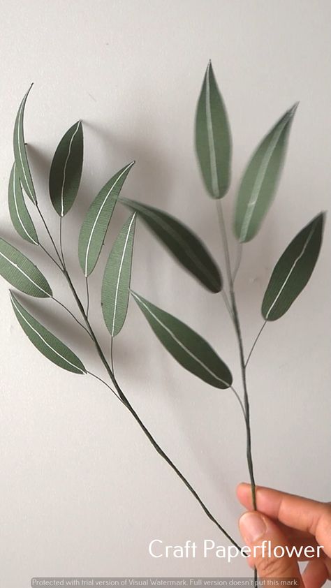 Crafting-ideas crafts ideas crafted gifts Paper Leaves Diy, Flower Bouquet Arrangements, Willow Eucalyptus, Coconut Shell Crafts, Crafted Gifts, Italian Ruscus, Diy Crafts Love, Diy Leaves, Flower Resin Jewelry