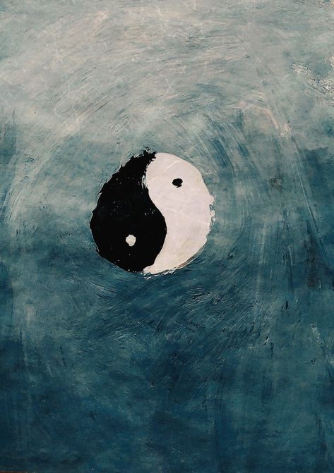 Ying Yang Painting, Ying Yang Art, Ying And Yang, Ying Yang, The Bad, The Good, Celestial Bodies, Paint, Art