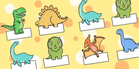 Editable Dinosaurs Labels Dinosaur Name Tags Free Printable, Dinosaur Name Tags, Dinosaur Classroom, Cubby Tags, Dinosaur Name, Student Name Tags, Dinosaurs Preschool, Tags Diy, Dinosaur Theme Party