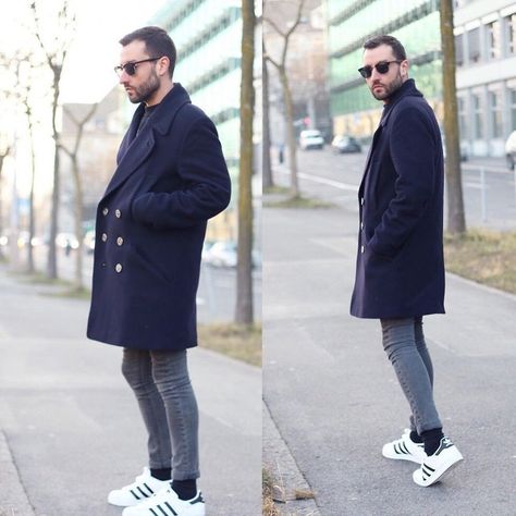 How to Style Adidas Superstar Men-18 Outfits with Adidas Sneakers Nail Outfits, Adidas Superstar Outfit Men, Super Star Adidas, Outfits With Adidas, Black Adidas Superstar, Winter Outfits Casual Cold, Adidas Leggings Outfit, Adidas Outfit Men, Adidas All Star