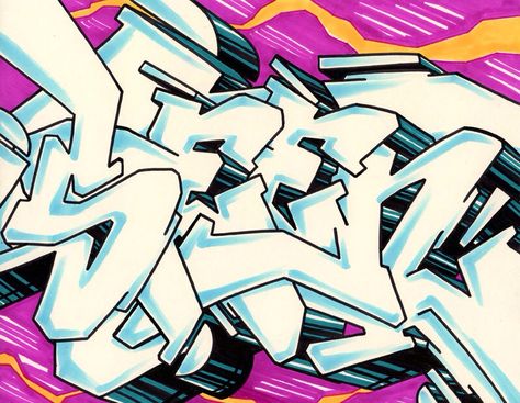 Seen Graffiti, Nyc Graffiti, Graffiti Wildstyle, Graffiti Text, Graff Art, Graffiti Letters, New York Graffiti, Graffiti Alphabet, Graffiti Murals