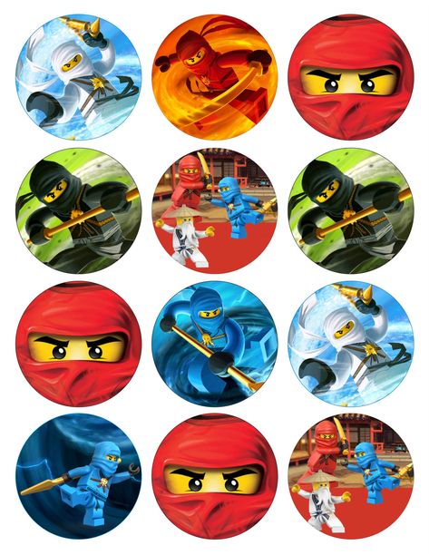 Ninjago Sticker, Lego Ninjago Party, Lego Ninjago Birthday, Ninjago Cakes, Ninjago Birthday Party, Ninja Birthday Parties, Ninjago Birthday, Ninjago Party, Ninja Birthday