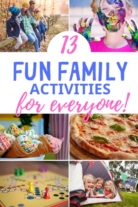 Family Activities At Home, Cheap Family Activities, Family Fun Night Ideas, Box Activities, Free Family Activities, Family Christmas Pictures, Family Fun Night, Bonding Activities, Stuck At Home