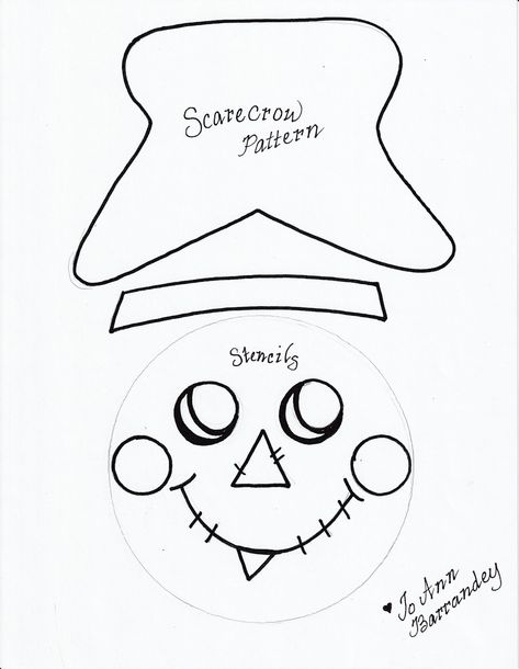 Scarecrow Faces Pattern Printable Free, Scarecrow Hat Template Free Printable, Scarecrow Hat Template, Scarecrow Faces Pattern, Scarecrow Hat Pattern, Scarecrow Template, Scarecrow Pattern, Brunch Decorations, Early Preschool