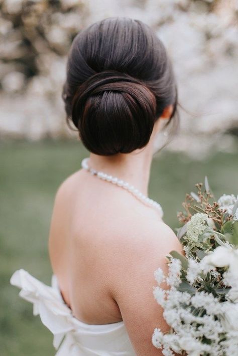 Japanese Inspired Apple Orchard Wedding Ideas – New Creations Wedding Design and Coordination – Lion Lady Photography 35 Wedding Chignon Sleek, Sleek Updo Wedding, Orchard Wedding Ideas, Sleek Updo Hairstyles, Sleek Wedding Updo, Sleek Bridal Updo, Sleek Wedding Hair, Sleek Wedding Hairstyles, Uganda Wedding