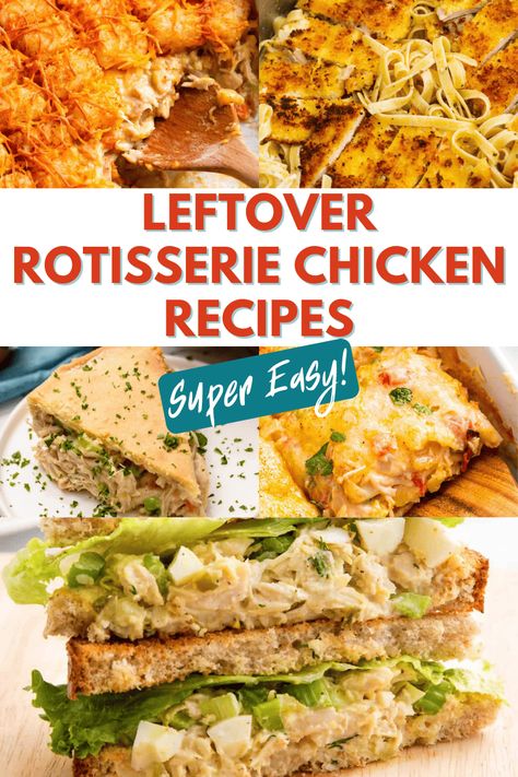 Leftover Rotisserie Chicken Recipes, Leftover Rotisserie, Leftover Rotisserie Chicken, Rotisserie Chicken Recipes, Roasted Chicken, Rotisserie Chicken, Chicken Recipe, Chicken Recipes, Chicken