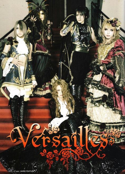 Versailles Versailles Vkei Poster, Visual Kei Magazine, Visual Kei Wallpaper Iphone, Rockstars Wallpaper, Vkei Posters, Vkei Wallpaper, Versailles Band, Vkei Fashion, Versailles Philharmonic Quintet