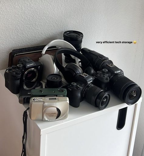 Camera Collection Aesthetic, Production Aesthetic, Becoming An Influencer, Fulfilling Career, Film Camera Photography, Digital Course, Career Vision Board, Adrien Agreste, Camera Gear