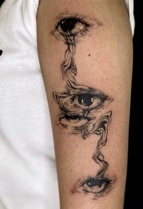 Tato Grunge, Xoxo Tattoo, Tato Mata, Tato Minimal, Grunge Tattoo, Kunst Tattoos, Om Tattoo, Muster Tattoos, Ornamental Tattoo