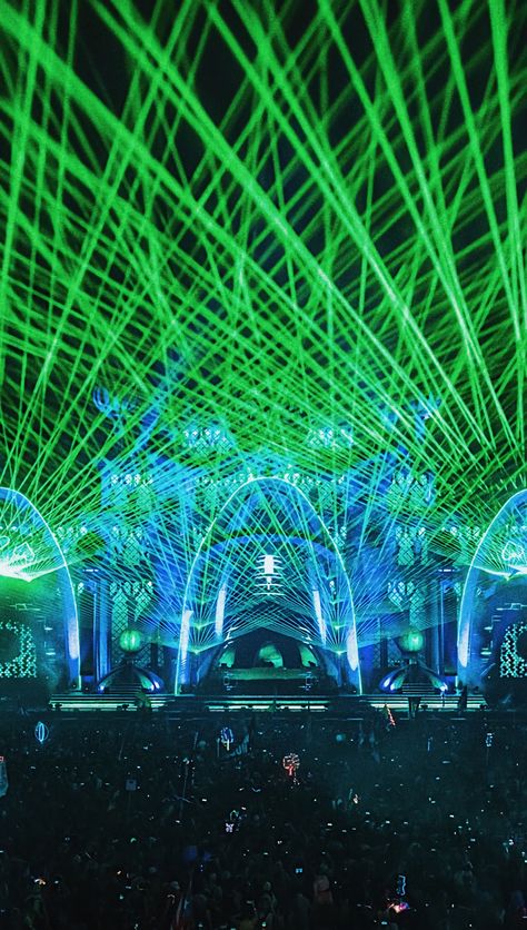 Drum And Bass Rave Aesthetic, Trance Music Aesthetic, Edm Festival Aesthetic, Tomorrowland Aesthetic, Matrix Theme, Music Festival Photography, Concert Stage Design, Dj Art, Edc Las Vegas