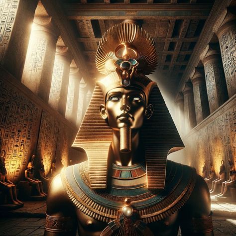 Discover the radiant deity transcending Egypt, Amun-Re, uniting sun's warmth and creation's enigma, inspiring universal reverence. Egypt, The Day