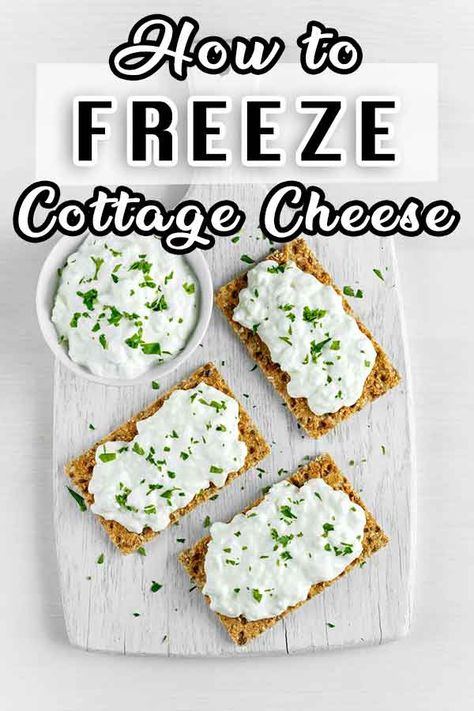 If you ever wondered whether you can freeze cottage cheese, the answer is yes. Follow these easy steps to achieve it. Click here to find out how! #cottagecheese #freezecottagecheese #freezing What Can You Put In Cottage Cheese, Frozen Cottage Cheese, Can You Freeze Cottage Cheese, Season Cottage Cheese, Freezing Cheese, Cottage Cheese Substitution, Super Healthy Smoothies, Cottage Cheese Desserts, Grilled Dinner