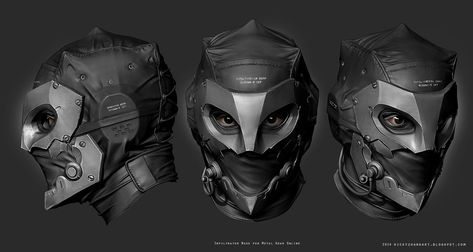 Dungeons And Dragons Rogue, Mascara Oni, Yoji Shinkawa, Metal Gear Solid V, Helmet Concept, Owl Mask, Power Armour, Futuristic Armour, Mechanical Parts