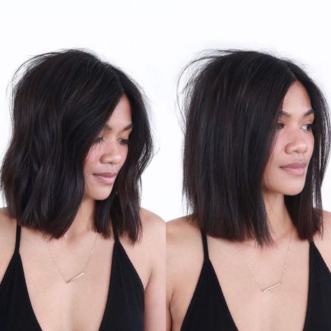 Beauty Launchpad on Instagram: “Wavy or straight? 〰️➖ Love this cut and style from @eastonhair 🤩 #beautylaunchpad” Textured Lob, Bob Cut, Fashion 101, Pink Hair, Cut And Style, Minimalist Fashion, New Hair, Hair Inspo, Straight Hairstyles