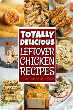 From Wraps and Pasta, to Spring Rolls and Salad, these recipes use leftover rotisserie chicken in the most delicious way possible! #rotisseriechicken #chicken #leftoverchicken | www.dontgobaconmyheart.co.uk