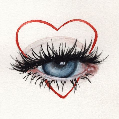 oksanadimitrenko watercolor aquarelle eyes beauty makeup portrait fashion illustration face lashes mascara sennelier art painting drawing Eyelash Art Drawing, Eyelash Picture Art, Lash Collage, Lash Drawing, Lashes Illustration, Lashes Drawing, Lash Illustration, Eyelash Painting, Pmu Studio