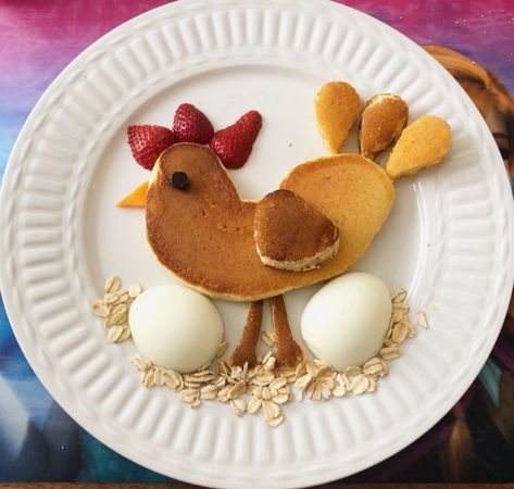 Chicken Pancakes, Classy Food, Fun Pancakes, Halloween Breakfast, Bento Lunches, Chicken Breakfast, Kid Snacks, Food Art For Kids, Creative Snacks