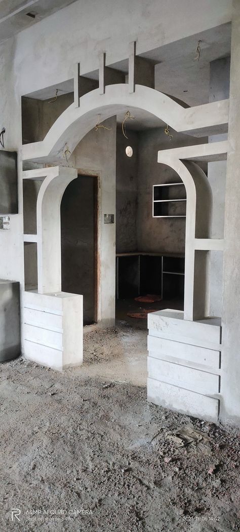 House Front Arch Design, House Interior Arch Design, Modern Arch Designs For Hall, Arch Designs For Hall With Cement, Cement Partition Design, Hall Arch Design House With Cement, Latest Arch Designs For Hall With Cement, Hall Arch Design Indian, Pop Arch Design In Hall