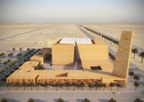 Courtesy of Schiattarella Associati Mosque Design Islamic Architecture, Site Analysis Architecture, مركز ثقافي, Mosque Design, Mosque Architecture, Modern Architects, Religious Architecture, Architecture Concept Drawings, Vernacular Architecture