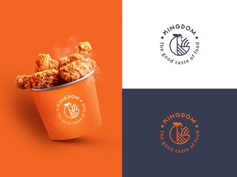 Chicken Logo by Webandcrafts on Dribbble Fried Chicken Branding, Chicken Branding, Chicken Restaurant Logos, Food Brand Logos, Fried Chicken Restaurant, Chicken Brands, Chicken Restaurant, Food Logo Design Inspiration, Chicken Logo