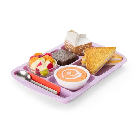 Lunch Set, Hot Lunch, Play Food Set, Mood Tone, American Girl Doll Accessories, Pretend Food, Baby Doll Accessories, Doll Food, Toy Food