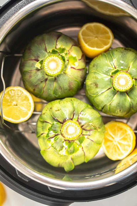 Learn to perfectly steam whole artichokes of all sizes using this simple recipe for Instant Pot Artichokes! These whole artichokes are perfect to serve with your favorite dipping sauce as a delicious appetizer or side dish. Steam Artichoke, Simple Recipe, Fryer Recipes, Yummy Appetizers, Dipping Sauce, Air Fryer Recipes, Artichoke, Instant Pot Recipes, Side Dish