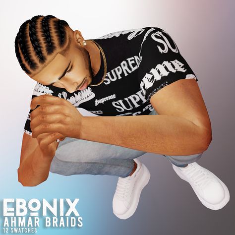 New Taper Fade Braids for Male Sims Available for Early Release on Patreon! Drops 18th August! #ts4cc #ts4urbancc #ts4ethniccc #ts4blackcc #ts4curlyhair #ts4braids Sims 4 Cc Men Hairstyles, Sims 4 Cc Mods Hair Men, Sims 4 Men Braids, Sims 4 Taper Fade, Sims 4 Cc Male Hair Braids, Sims 4 Cc Hair Male Taper Fade, Sim4 Cc Male Hair, The Sims 4 Urban Male Hair Cc, Sims 4 Cc Men Hair Black