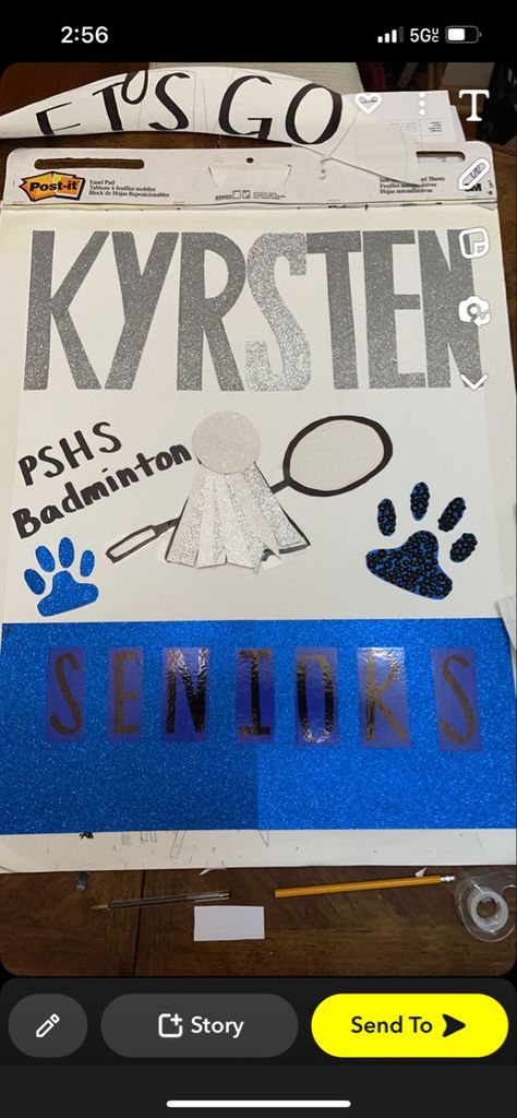 Badminton Senior Night Posters, Senior Night Poster, Senior Posters, Senior Board, Senior Night Posters, Sport Ideas, Badminton Sport, Senior Night, Board Ideas