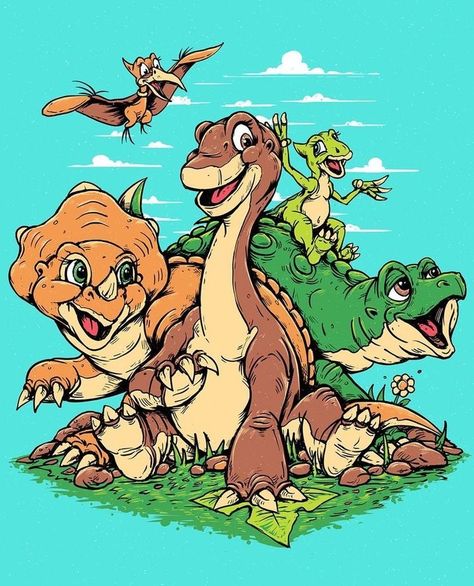 The Land Before Time Land Before Time Dinosaurs, Care Bears Vintage, The Land Before Time, Land Before Time, Cover Album, Fashion Design For Kids, Happy Hormones, Dinosaur Coloring Pages, Dinosaur Coloring