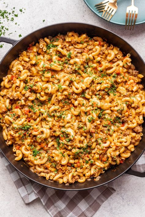 One Pot Sloppy Joe Pasta - Life is but a Dish Sloppy Joe Pasta, Sloppy Joes Pasta, Cheesy Sloppy Joes, Main Recipes, Pasta Varieties, Easy Pasta Dinner, Joe Recipe, Baked Casserole, Fast Metabolism Diet