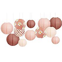 Check this out! Lanterns Hanging, White Paper Lanterns, Paper Lantern Decor, Gold Glitter Paper, Rose Gold Party Decor, Hanging Paper Lanterns, Round Paper Lanterns, Rose Gold Paper, Gold Party Decorations