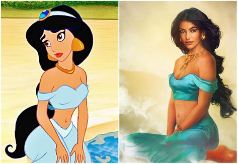 What the real Disney princesses looked like / Bright Side Jasmine Fan Art, Disney Princess Real Life, Isabelle Staub, Realistic Disney Princess, Spooky Disney, Real Life Disney Characters, Real Disney Princesses, Hercules Disney, Disney Modern