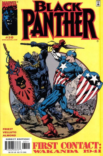 Black Panther | Azzari the Wise (Father of T'Chaka. Grand Father of T'Challa) King of Wakanda during World War II vs Captain America Black Panther Comic, Black Panther 1, Black Panther King, Marvel Comics Covers, Black Panther Art, The Black Panther, Black Comics, Black Panthers, Billy Graham